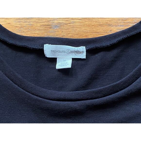 TREASURE & BOND Black Knit Tank Dress sz M - Picture 5 of 10